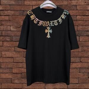 Chrome Hearts Men's Black Short Sleeve T-Shirt